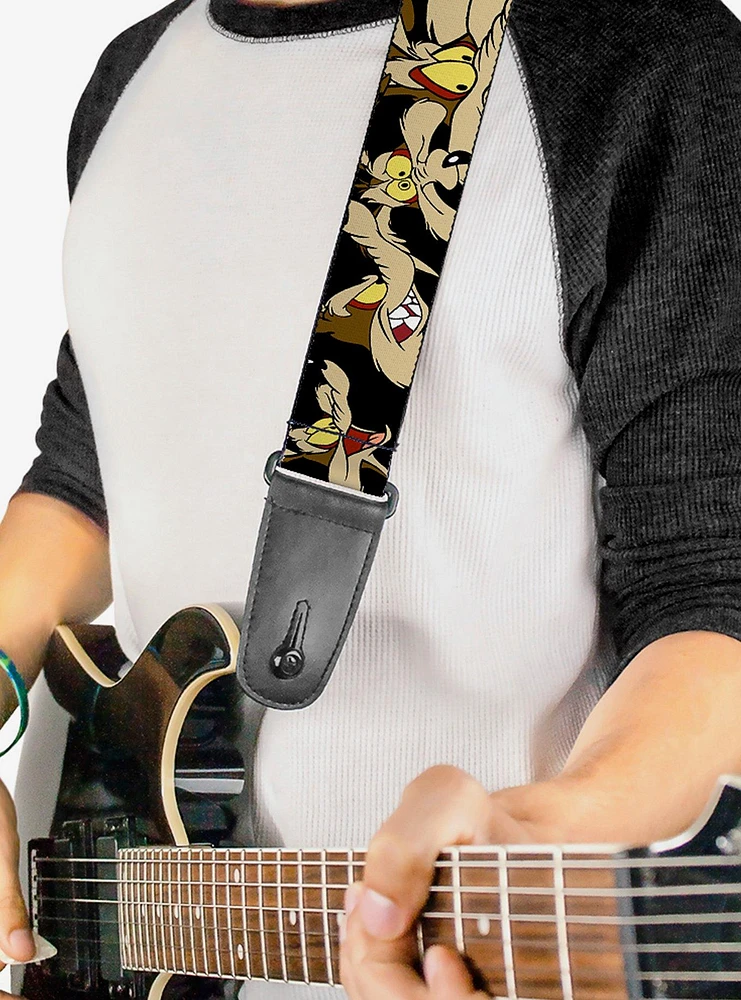 Looney Tunes Wile E Coyote Expressions Guitar Strap