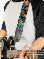 DC Comics Bombshell Comic Book Covers Stacked Guitar Strap