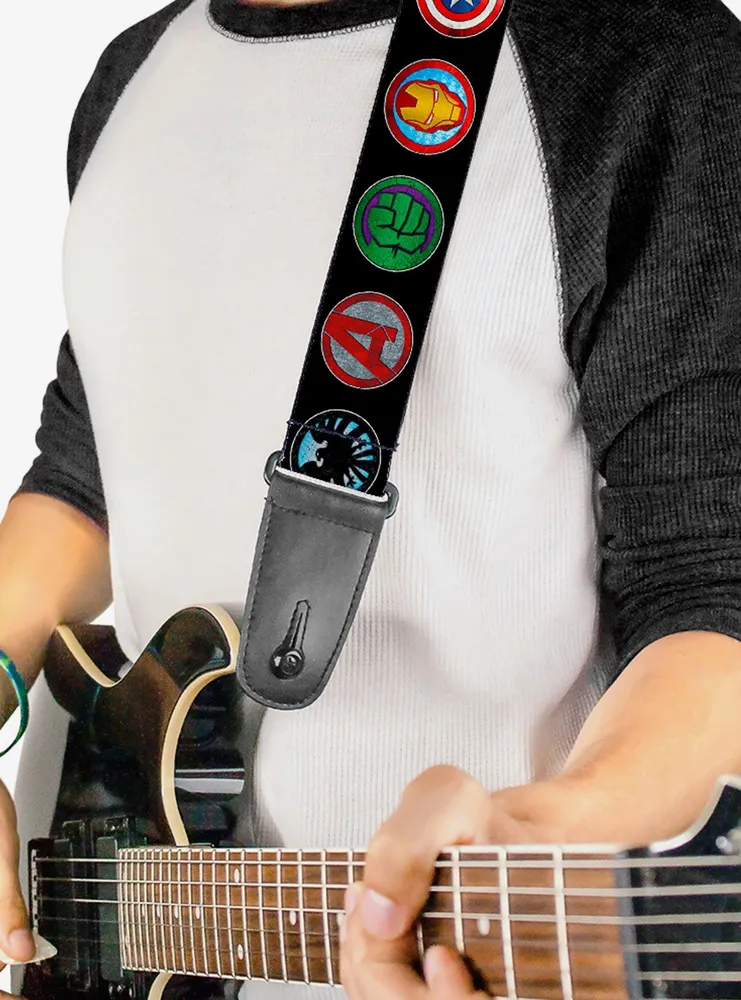 Marvel Avengers Icons Multicolor Guitar Strap
