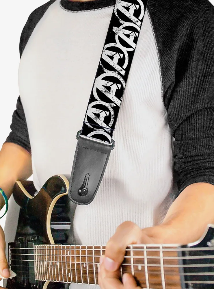 Marvel Avengers Logo Weathered Guitar Strap