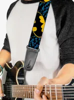 DC Comics Batman Bat Signals Stacked Close Up Guitar Strap