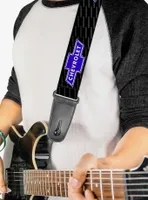 Chevy Bowtie Repeat Text Guitar Strap