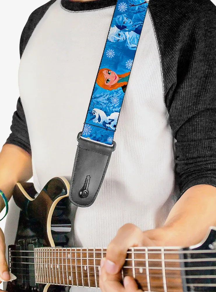 Disney Frozen Character Poses Guitar Strap