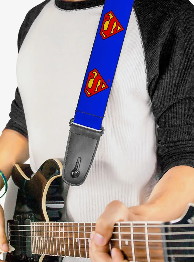 Boxlunch DC Comics Superman Shield Cape Guitar Strap