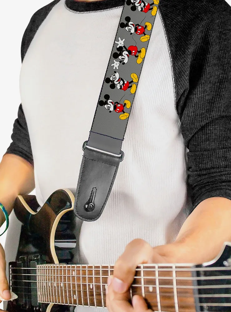 Disney Mickey Mouse Glasses Poses Guitar Strap