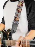 Looney Tunes Tasmanian Devil Swirl Guitar Strap