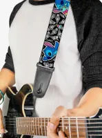 Disney Lilo & Stitch Poses Mini Scrump Scattered Guitar Strap