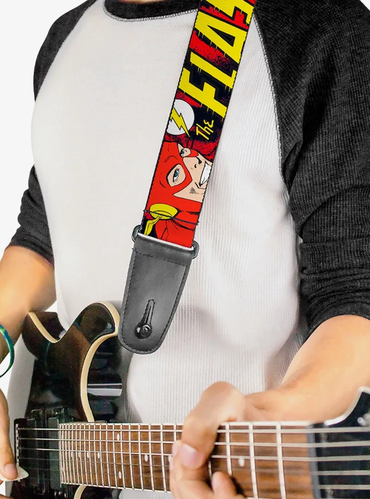 DC Comics The Flash In Action Guitar Strap