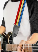 DC Comics Wonder Woman Stripe Stars Guitar Strap