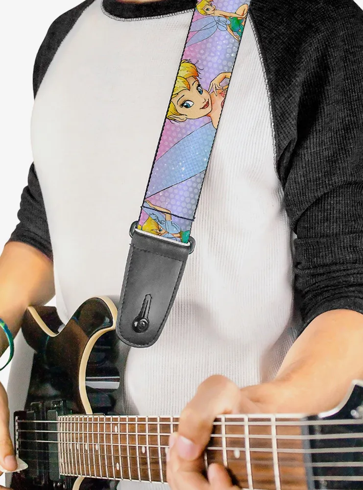 Disney Tinker Bell Poses Fade Guitar Strap