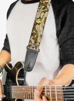 Looney Tunes Wile E Coyote Stacked Expressions Guitar Strap