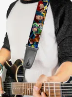 Disney Pixar Toy Story Characters Running2 Denim Rays Guitar Strap