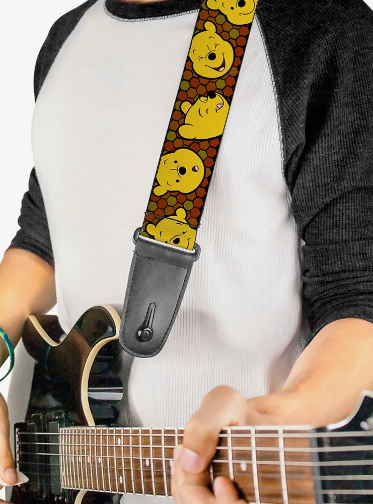 Disney Winnie the Pooh Expressions Honeycomb Guitar Strap