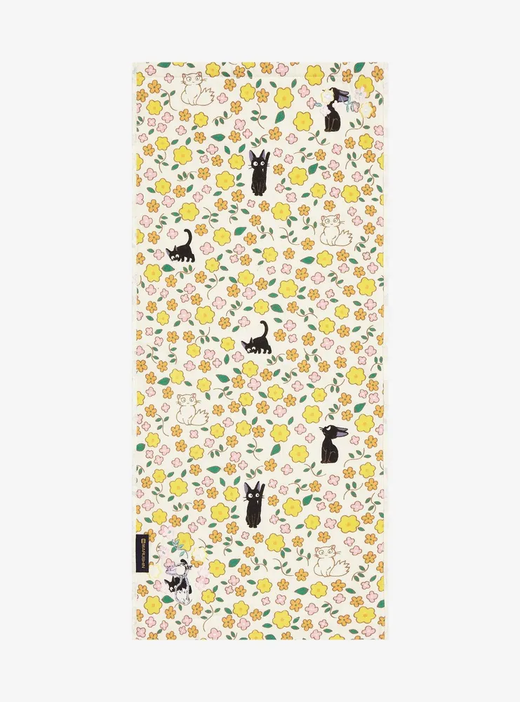 Studio Ghibli Kiki's Delivery Service Jiji Flower Face Towel