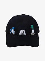 Disney Mickey Mouse And Friends Peeking Embroidered Dad Cap