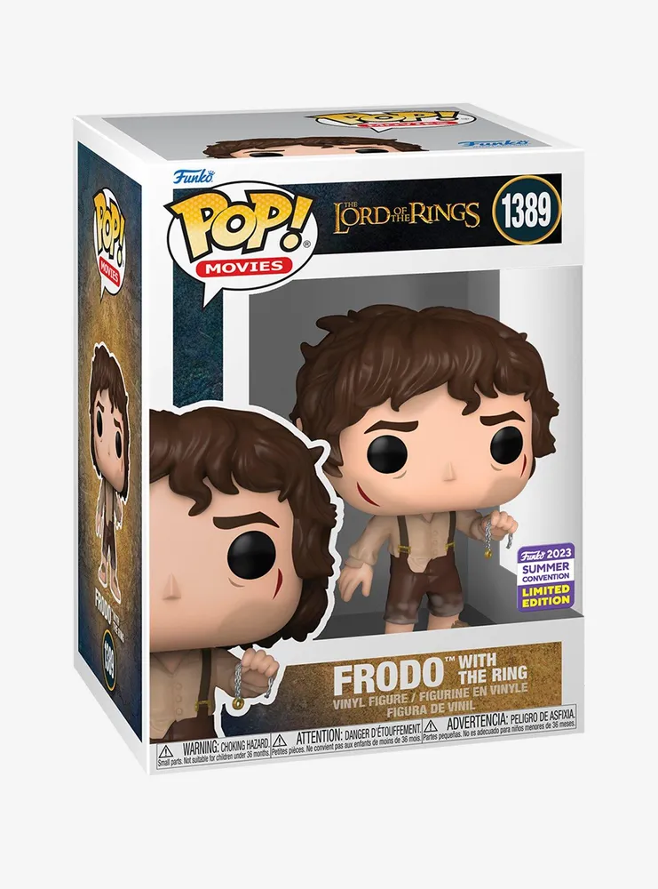 Funko The Lord Of The Rings Pop! Movies Frodo With Ring Vinyl Figure 2023 Summer Convention Exclusive