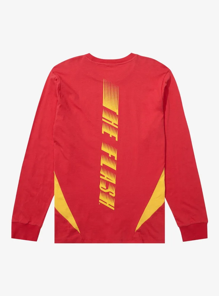 DC Comics The Flash Colorblock Panel Long Sleeve T-Shirt - BoxLunch Exclusive