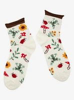 Frog Mushroom Ladybug Ankle Socks