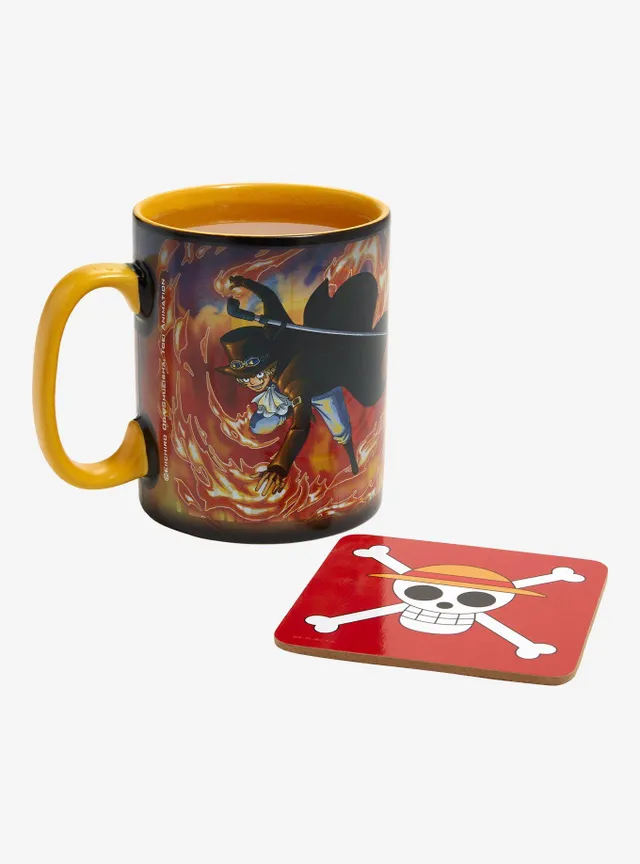 Monkey D Luffy One Piece Mug and Coaster Set