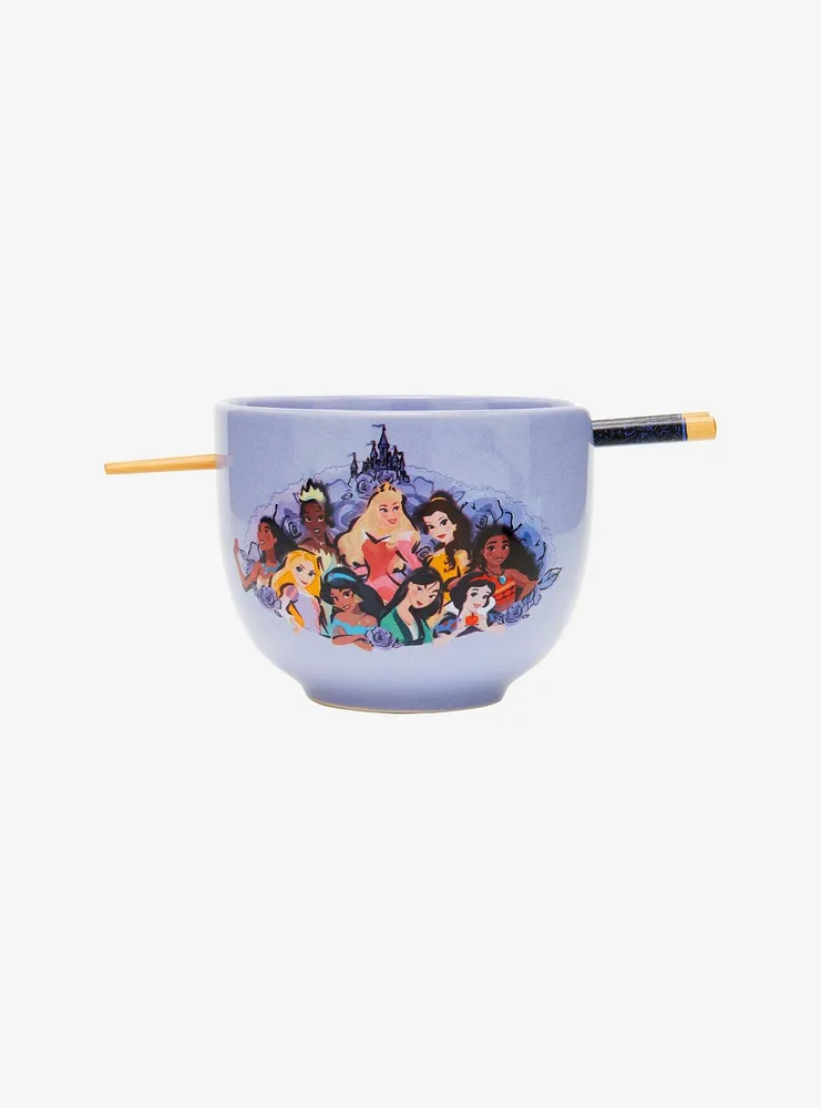 Disney Princesses Portrait Ramen Bowl with Chopsticks