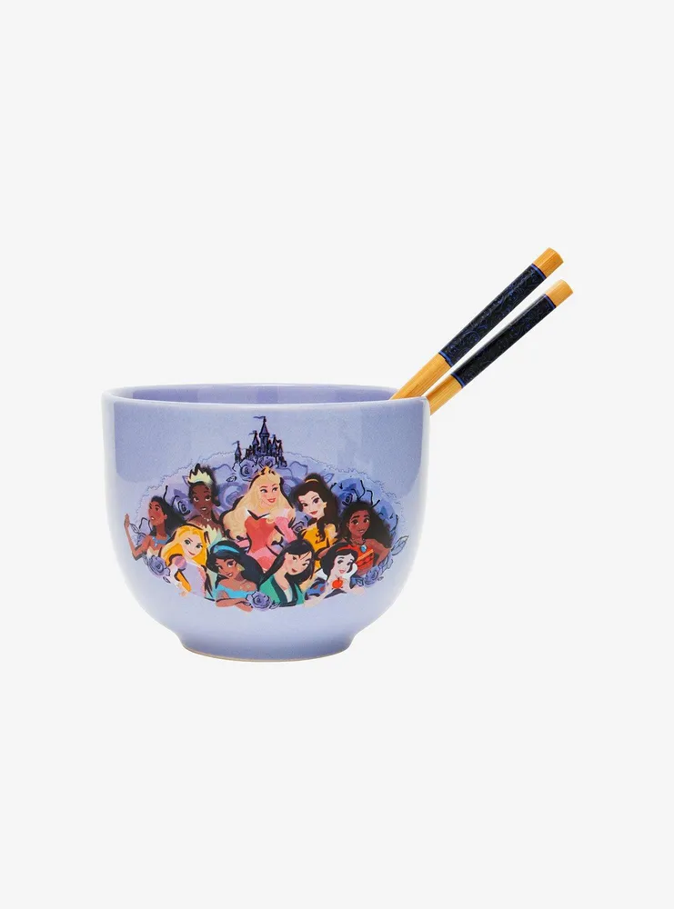 Disney Princesses Portrait Ramen Bowl with Chopsticks