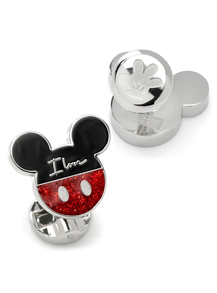 Disney Mickey Mouse & Minnie "I Love Us" Cufflinks