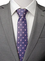 Disney Mickey Mouse Silhouette Purple Pink Dot Tie