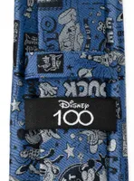 Disney100 Mickey Mouse & Friends Vintage Blue Tie
