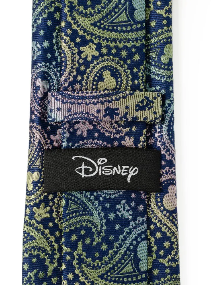Disney Mickey Mouse Silhouette Iridescent Navy Tie