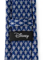 Disney Mickey Mouse Silhouette Polka Dot Blue Tie