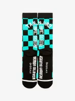 Demon Slayer: Kimetsu no Yaiba Tanjiro Kamado Checkered Crew Socks - BoxLunch Exclusive