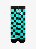 Demon Slayer: Kimetsu no Yaiba Tanjiro Kamado Checkered Crew Socks - BoxLunch Exclusive