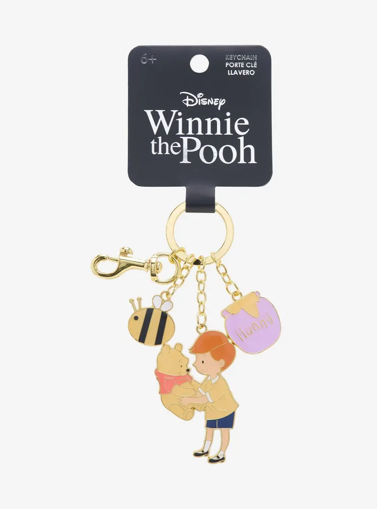 Loungefly Disney Winnie the Pooh Christopher Robin & Pooh Bear Multi Charm Keychain - BoxLunch Exclusive