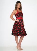 Red Cherry Halter Dress