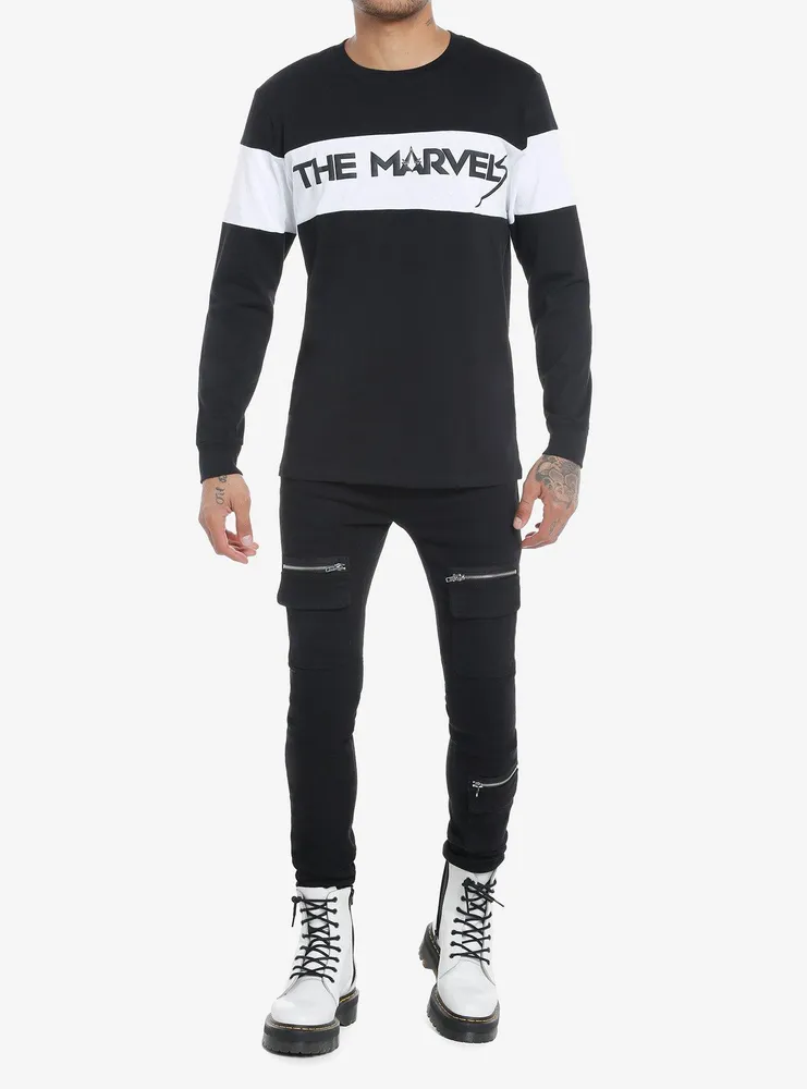 Our Universe Marvel The Marvels Logo Color-Block Long-Sleeve T-Shirt