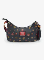 Loungefly Stranger Things Hellfire Club Icons Allover Print Crossbody Bag