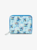 Loungefly Disney Lilo & Stitch Snacking Stitch Allover Print Small Zip Wallet - BoxLunch Exclusive