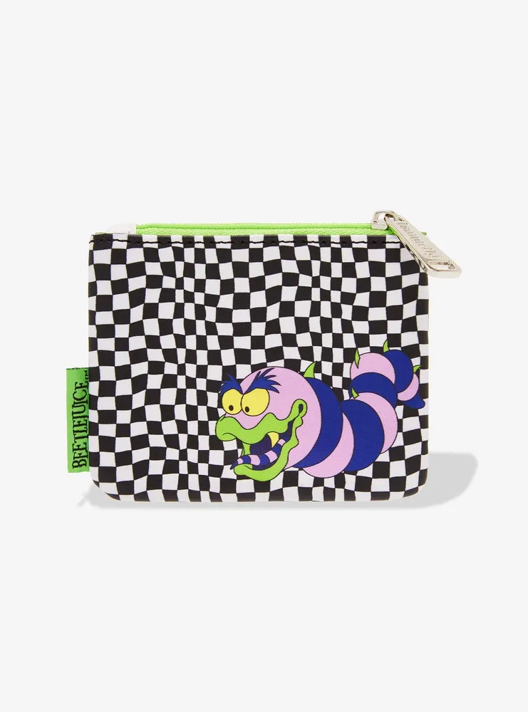 Loungefly Beetlejuice Checkered Portrait Coin Purse - BoxLunch Exclusive 