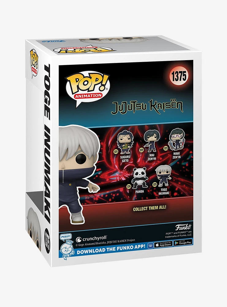 Funko Jujutsu Kaisen Pop! Animation Toge Inumaki Vinyl Figure