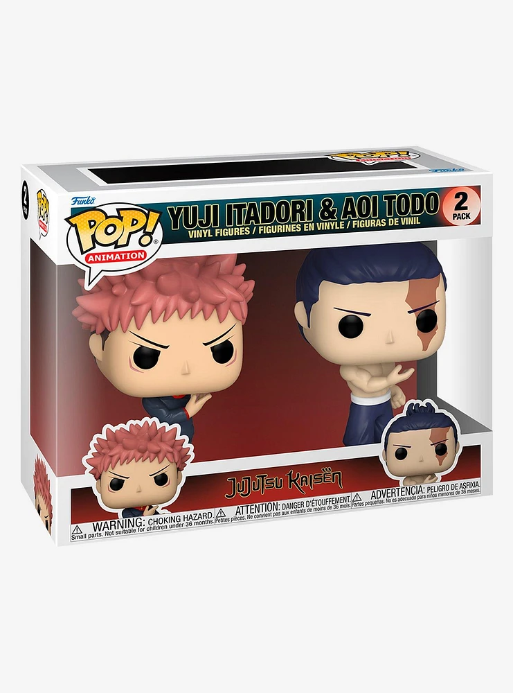 Funko Jujutsu Kaisen Pop! Animation Yuji Itadori & Aoi Todo Vinyl Figure Set