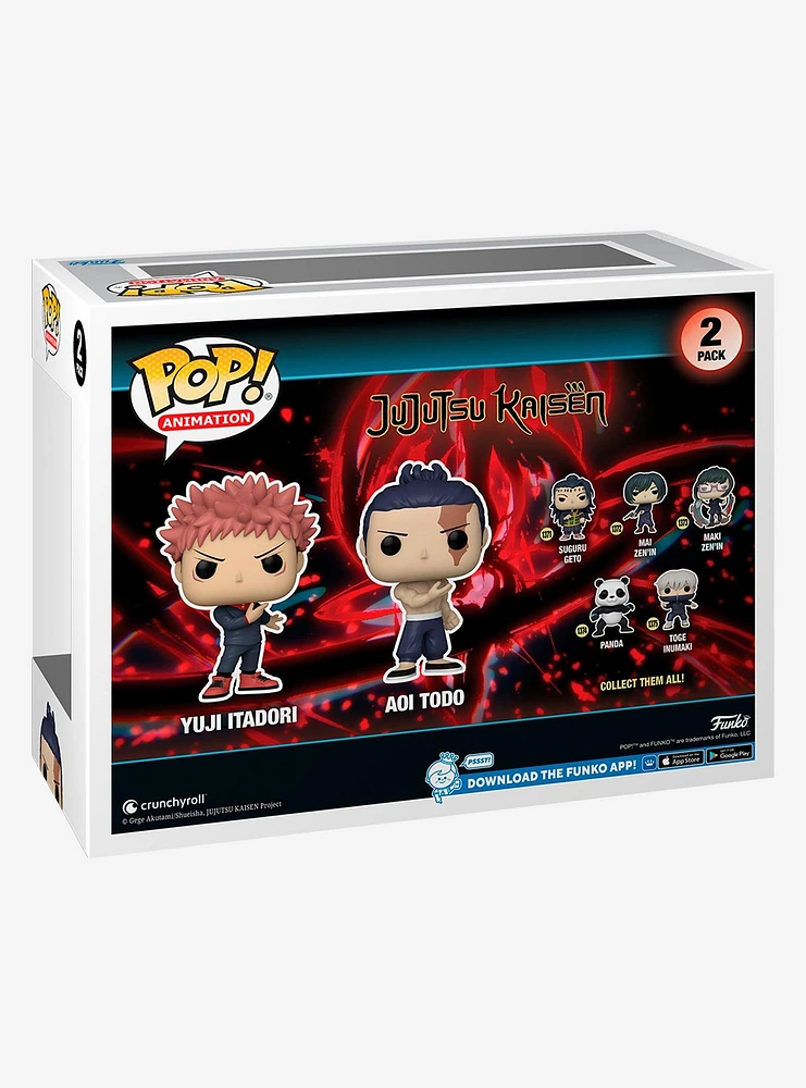 Funko Jujutsu Kaisen Pop! Animation Yuji Itadori & Aoi Todo Vinyl Figure Set