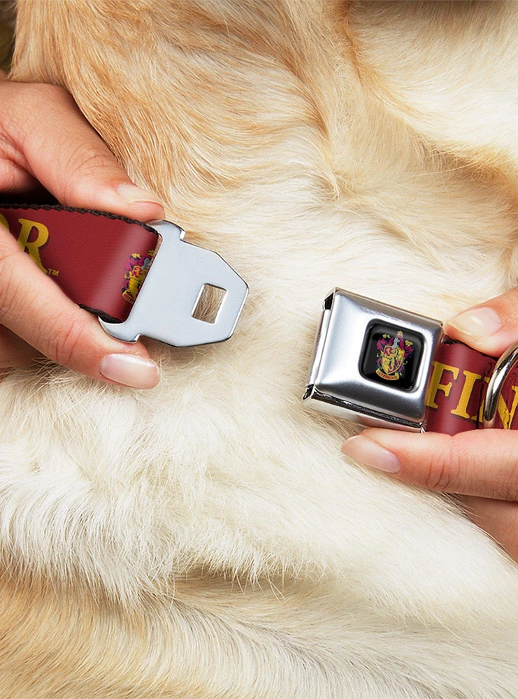 Harry Potter Gryffindor Crest Seatbelt Buckle Dog Collar