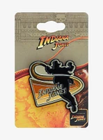 Indiana Jones Whip Silhouette Portrait Enamel Pin