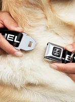 Shelby Text Only Seatbelt Buckle Dog Collar