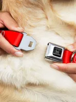 Honda Logo Red White Seatbelt Buckle Dog Collar