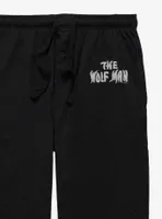 Universal Monsters The Wolf Man Movie Logo Pajama Pants