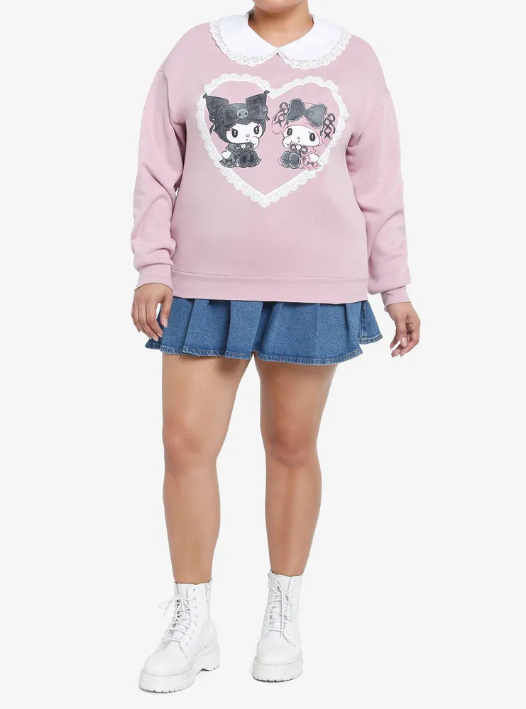 My Melody & Kuromi Lolita Lace Girls Sweatshirt Plus