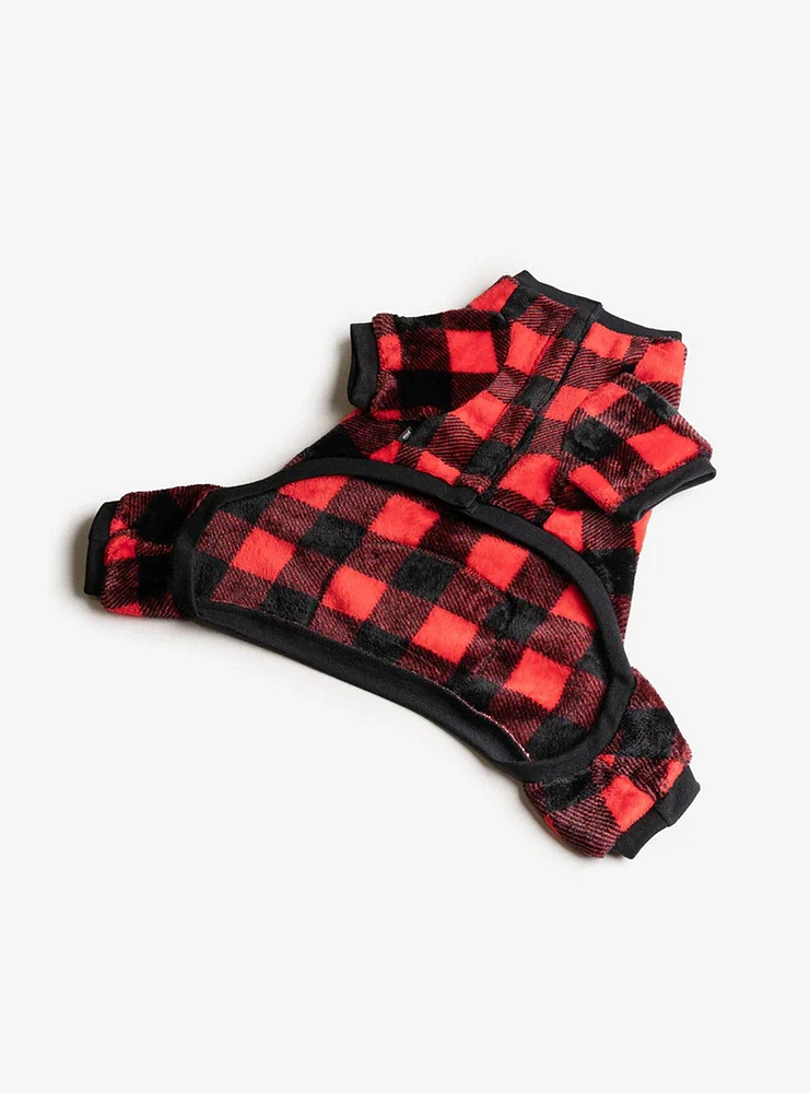 Buffalo Plaid Red Dog Pajama