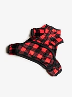 Buffalo Plaid Red Dog Pajama