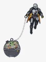 Star Wars The Mandalorian Mando & Grogu Chain Pin Set 